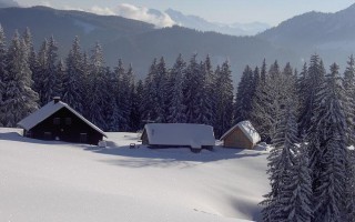 Kitzhütte im Winter