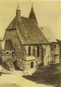 die alte Kirche in Stephanshart wurde 1962 wegen Rutschgefahr abgetragen