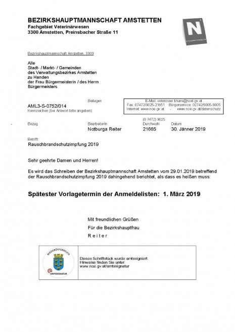 Anschreiben 2019 Änderung-Ergänzung