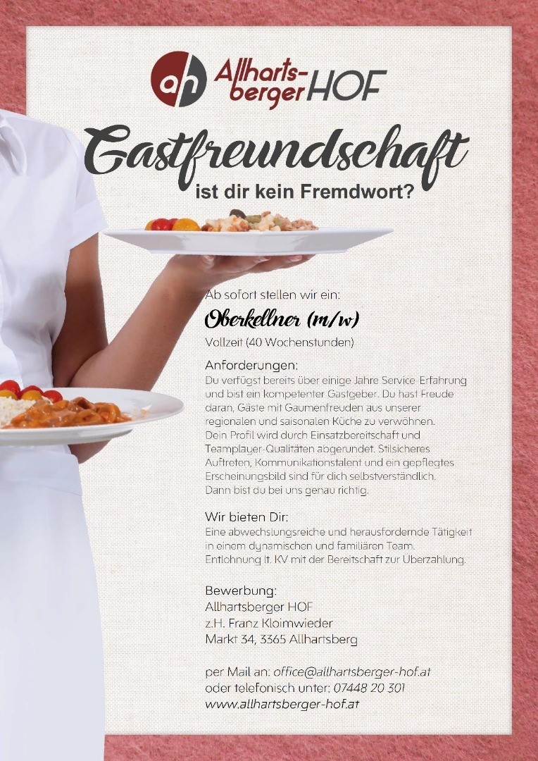 Oberkellner Stellenanzeige Allhartsbergerhof.jpg