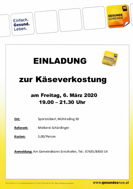 Käseverkostung Plakat