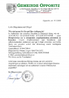 Information des Bürgermeisters