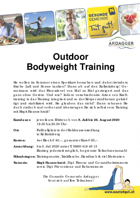 Outdoor Bodyweight Training