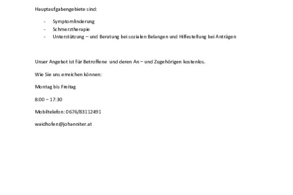 Die Johanniter Gemeinden homepage