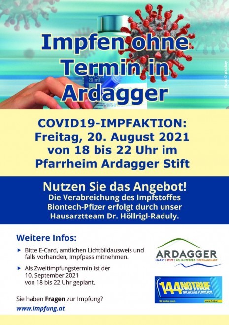 Impfung ohne Anmeldung