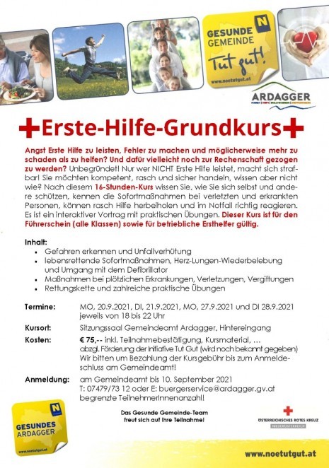 Erste Hilfe Kurs