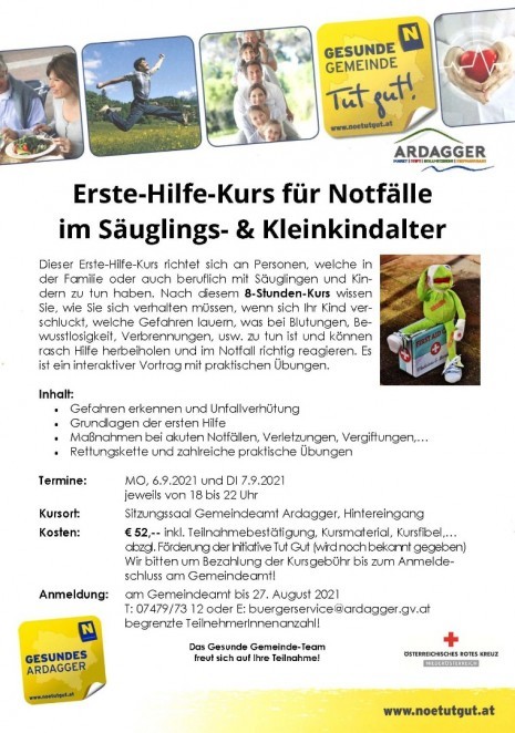 Erste Hilfe Kurs Säuglings- und Kindernotfälle