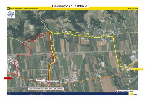 Umleitung zur Teststation