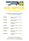 WIR IMPFEN PLAKAT Bezirk Scheibbs Februar 2022
