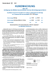 Kundmachung Auflage des Wählerverzeichnisses