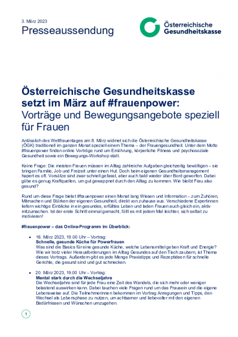 20230303_PA_Österreichische Gesundheitskasse setzt im März auf #frauenpower.pdf