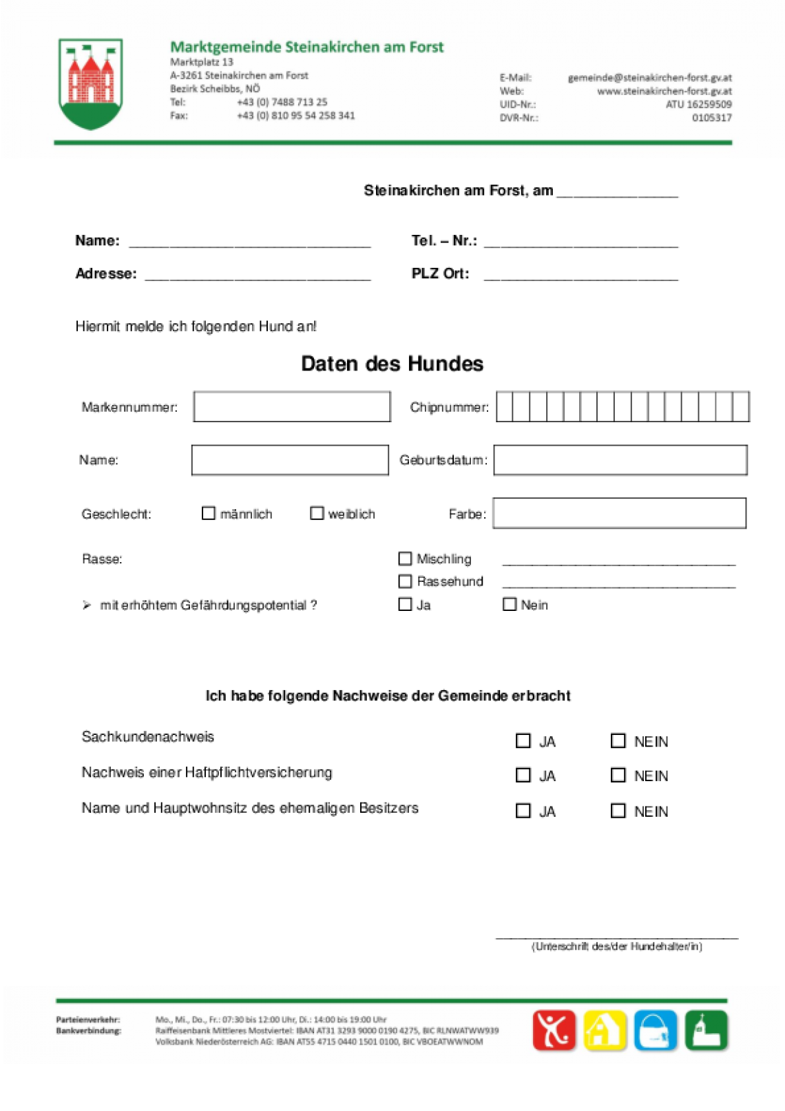 Anmeldeformular