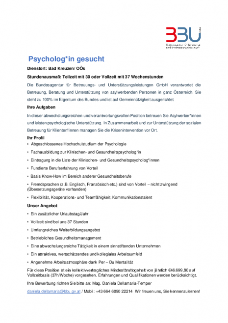 20230802 Ausschreibung Psychologe-in Vollzeit BBU GmbH.pdf