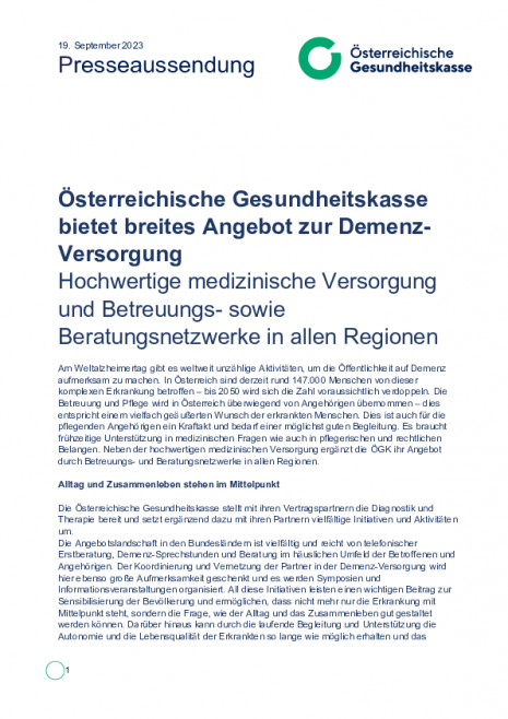 20230919_PA_Österreichische Gesundheitskasse bietet breites Angebot zur Demenz-Versorgung.pdf