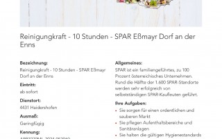 Reinigungkraft - 10 Stunden - SPAR Eßmayr Dorf an der_1.jpg