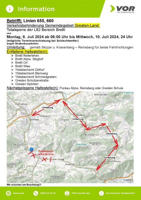 INFO_VOR-Linien 660,655 Totsperre L92 Bereich Brettl von MO, 08.07. ab 6 Uhr bis MI, 10.07.2024, 24 Uhr-001