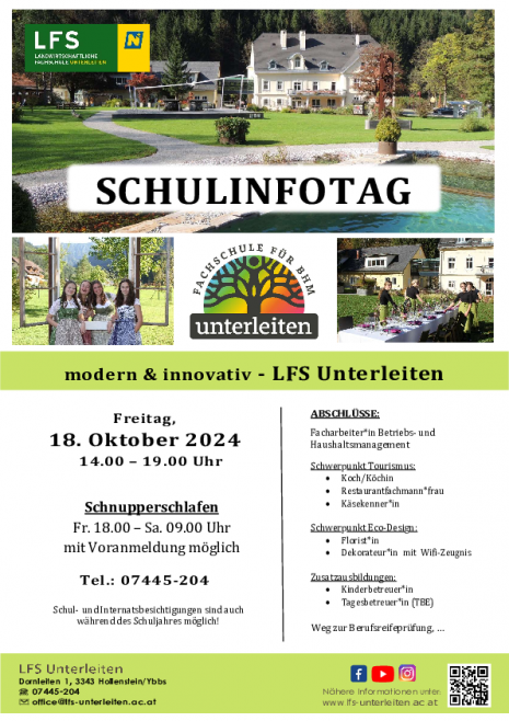 Plakat Schulinfotag