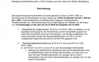 Verordnung BH MELK Bauarbeiten auf oder neben der L6016 im Bereich von km 1,500  - km 1,790 im Gemeindegebiet von Blindenmarkt_page-0002.jpg