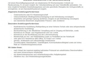 Stellenausschreibung Gemeindearbeiter