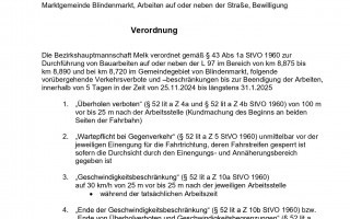 Verordnung BH MELK Bauarbeiten auf oder neben der L97 im Bereich von km 8,890 - km 8,720 im Gemeindegebiet von Blindenmarkt_page-0001.jpg