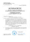 Kundmachung Verbotszone Volksbegehren