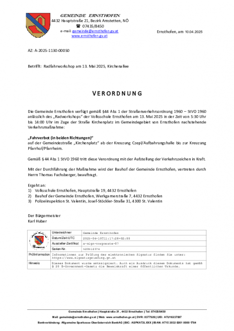 2025 05 13 Straßenpolizeiliche Verordnung AUVA-Radworkshop Volksschule.PDF