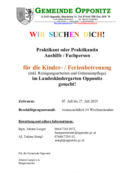 Ausschreibung Aushilfe Juli 2025 für Kindergarten.pdf