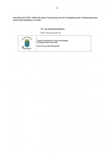 Verordnung BH Melk - Arbeiten auf oder neben der L97 im Bereich der Kirche ca. km 8,020 im Gemeindegebiet von Blindenmarkt in der Zeit von 27.06. bis längstens 25.07.2025_page-0002.jpg