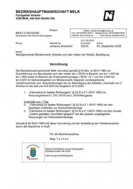 Verordnung BH Melk - Arbeiten auf oder neben der Straße_Auhofstraße_page-0001.jpg