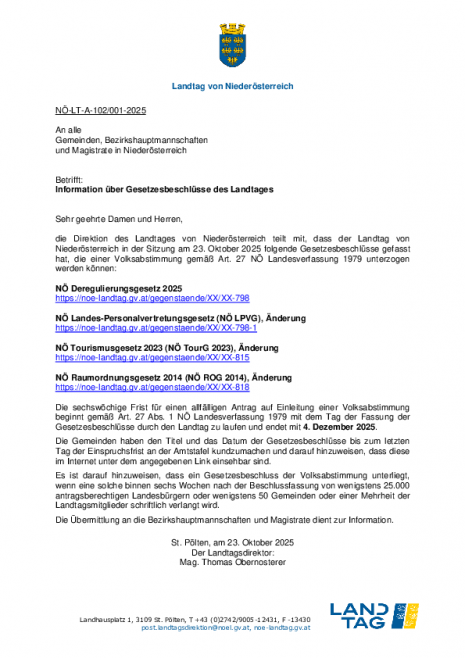 Information über Gesetzesbeschlüsse des Landtages 23.10.2025.pdf