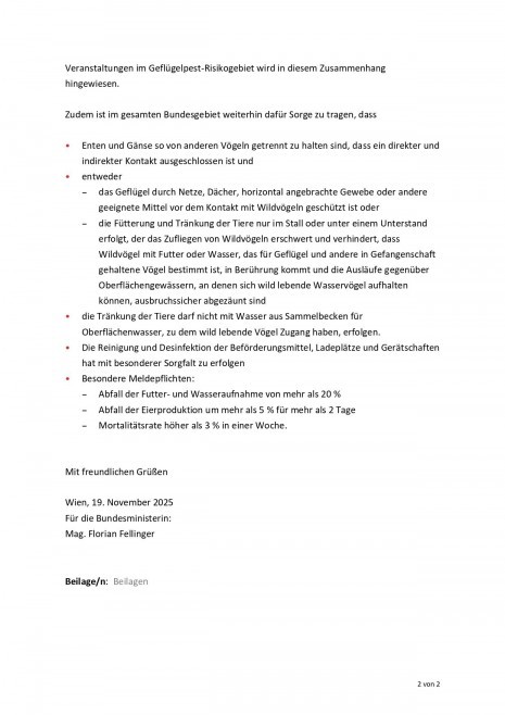 BEILAGE 3 Erlass des Ministeriums zur Kundmachung zur Festlegung eines HPAI-Risikogebietes_page-0002