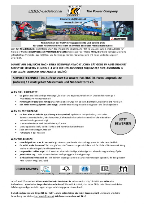 Servicetechniker im Außendienst