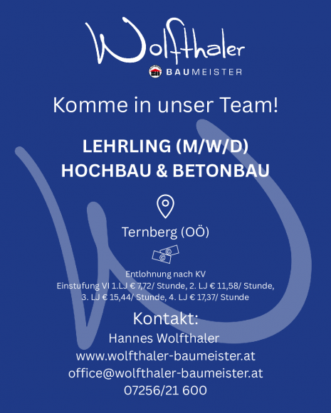 Lehrling Hochbau und Betonbau