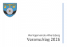 Haushaltsvoranschlag 2026