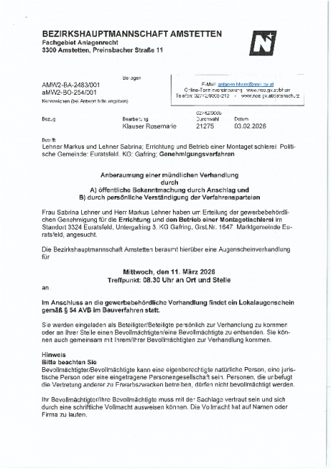 Anberaumung einer mündlichen Verhandlung_Errichtung und Betrieb einer Montagetischlerei.pdf