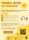 Ferienbetreuung 2026_Werbeplakat
