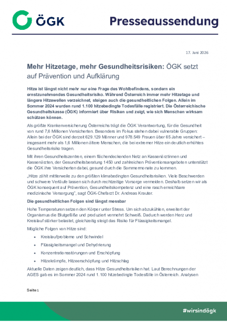 20260617_PA_Mehr Hitzetage, mehr Gesundheitsrisiken ÖGK setzt auf Prävention und Aufklärung.pdf