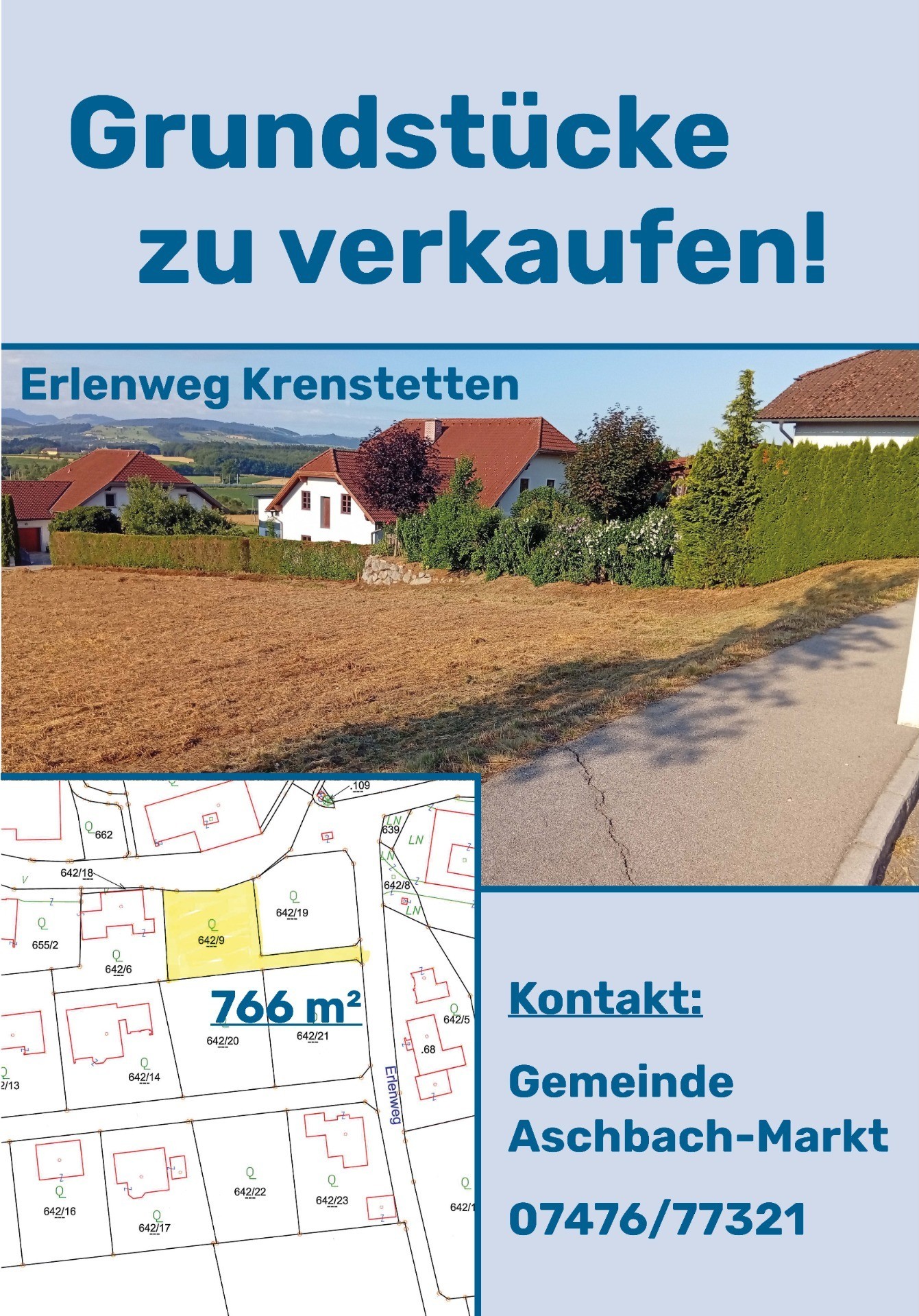 PLAKAT-BAUGRÜNDSTÜCKE-ERLENWEG