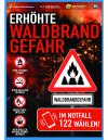 Waldbrandgefahr Plakat