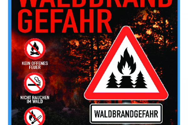 Waldbrandgefahr Plakat