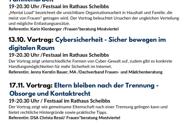 Scheibbs-Herbstprogramm 2026