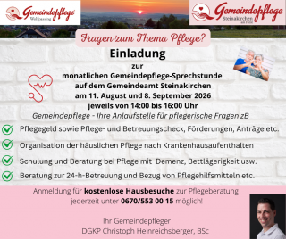 Einschaltung Gemeindepflege Sprechstunde für Steinakirchen und Wolfpassing August und September.png