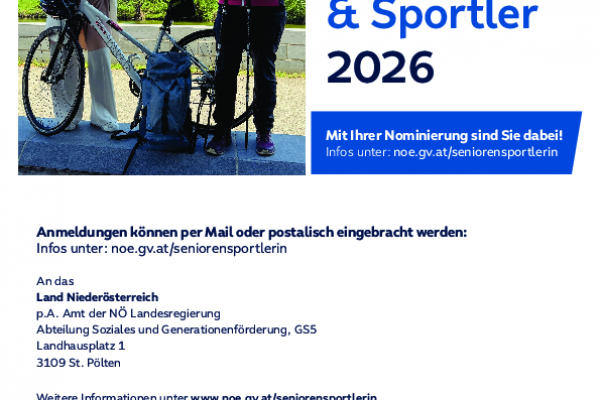 Nominierung Seniorensportler 2026