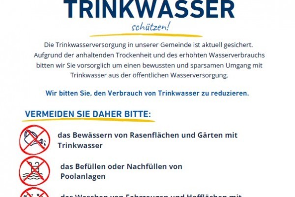 Information zur Wasserversorgung