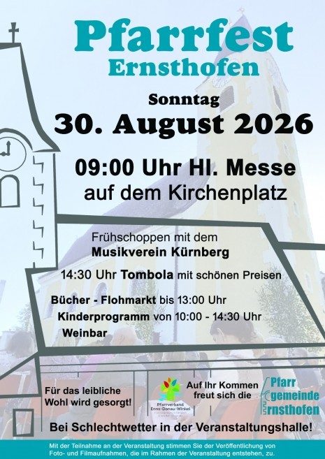 Pfarrfest Ernsthofen 2026 Farbe