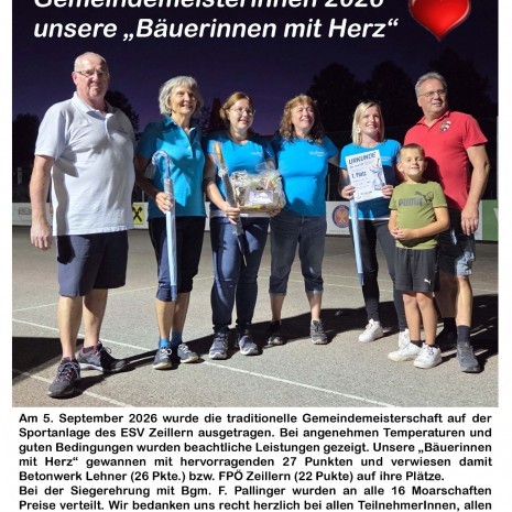 Bericht Gemeindezeitung - Stockschützenturnier 2026