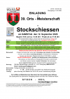 Einladung Ortsmeisterschaft