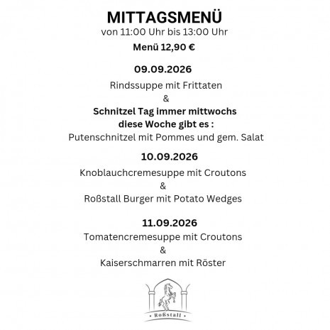 Roßstall_Mittagsmenü