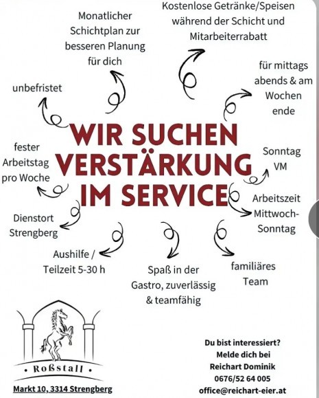 Roßstall_Stellenanzeige