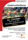 Kinderartikelbasar 10.10.2026 Plakat